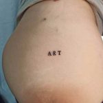 tatuaggi minimalisti Roma typewriter lettering
